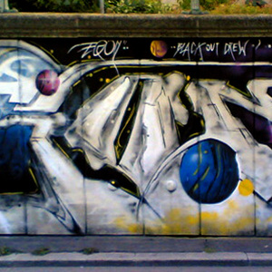  Titolo  -  “EGON IN WIEN” 05/2006 – spray paint on wall – Donau kanal Vienna -2006  